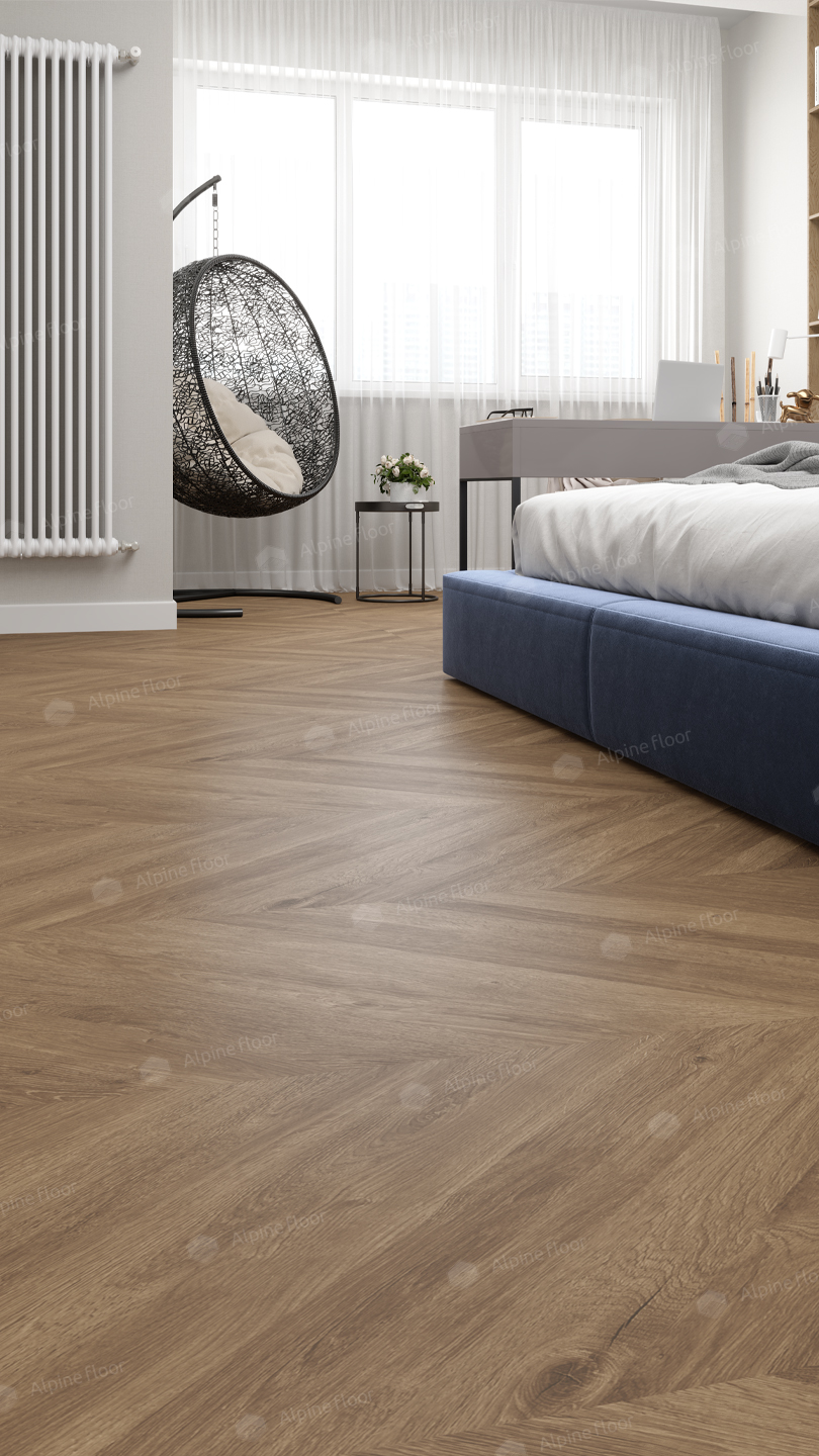 Кварцвинил Alpine Floor Ultra Еco 5-25 Французская елочка