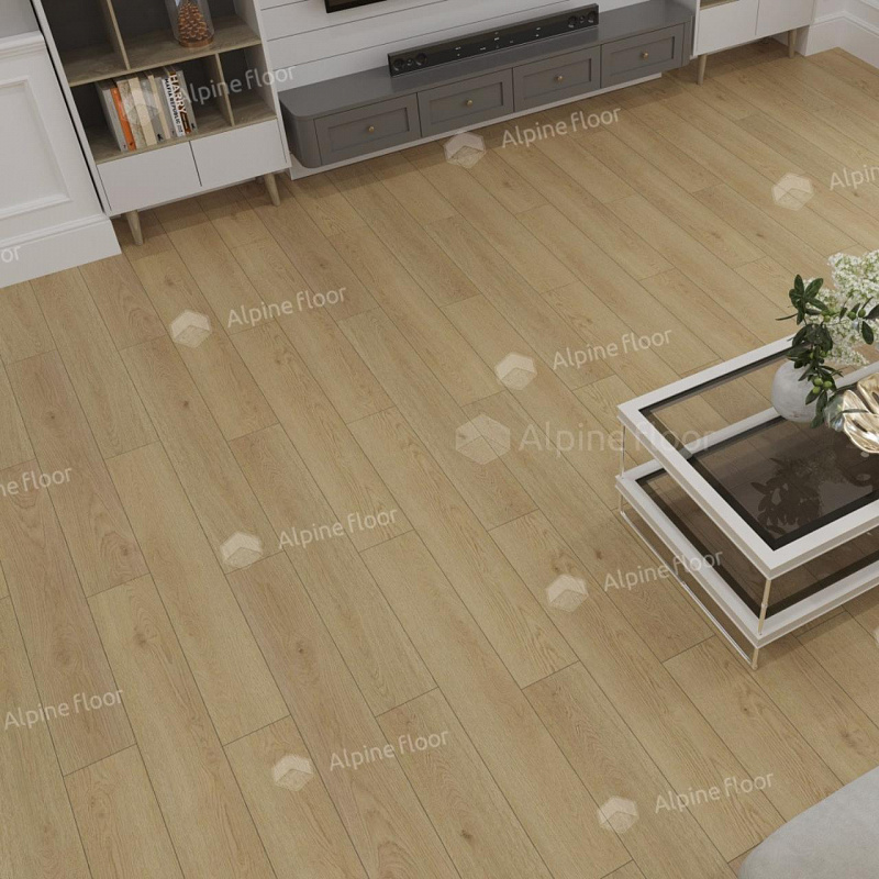 Кварцвинил Alpine Floor Ультра (Ultra) Eco 5-37 Дуб Марципановый