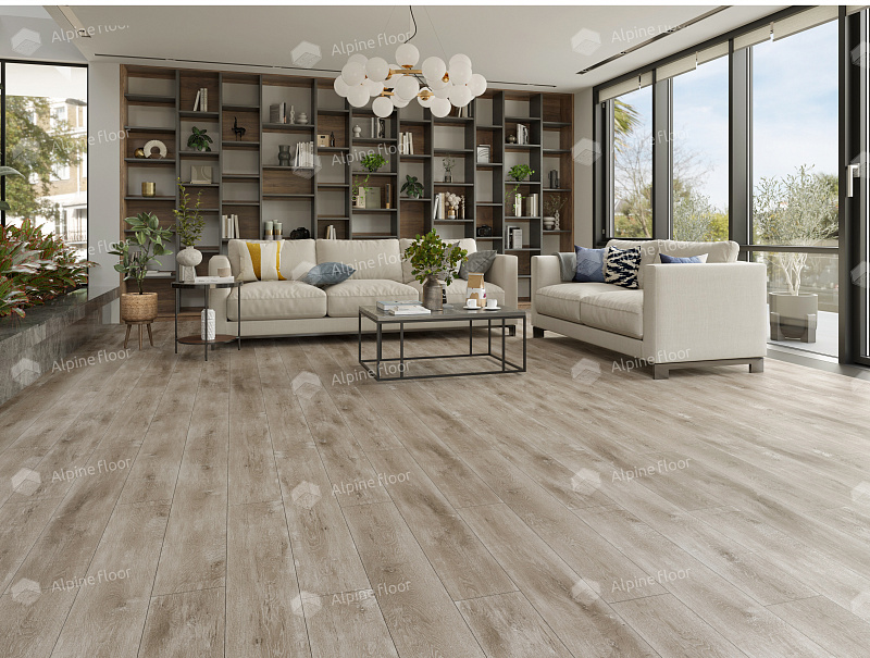 Кварцвинил Alpine Floor Ультра (Ultra) Еco 5-17 Дуб Медовый