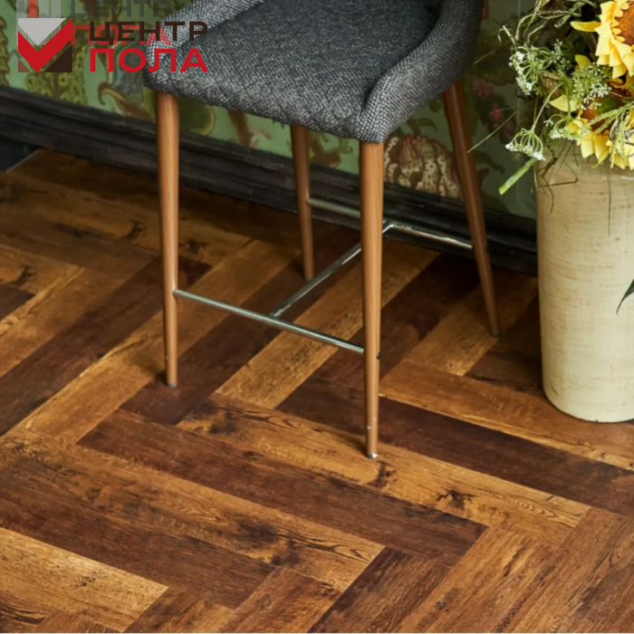 Кварцвинил Vinilam Parquet Herringbone Glue GD11155 Паркет Парижский клеевой